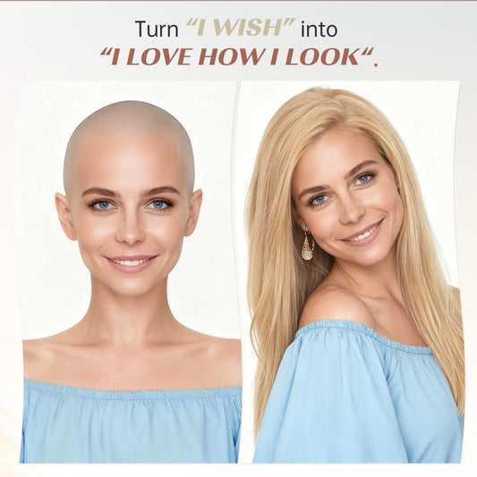 Invisible HD Lace Human Hair Wig, 5x5 Silk Base, Glueless Medical-Grade Grip Blonde